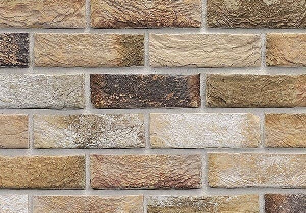 London Weathered Yellow Brick Slips chamber